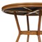 Flash Furniture Marseille French Bistro 31.5in. Table, Black Textilene, Glass Top w/2 Stack Chairs - Natural Frame SDA-AD641011-80-2107-BK-NAT-GG - alternate 3
